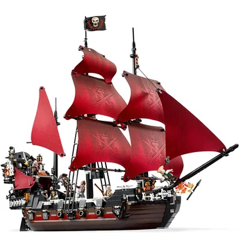 1207PCS Kariibi mere Piraadid ehitusplokid Mänguasjad Mudel ühildub Black Pearl Laeva Tellised, Mänguasjad, Laste Poisid
