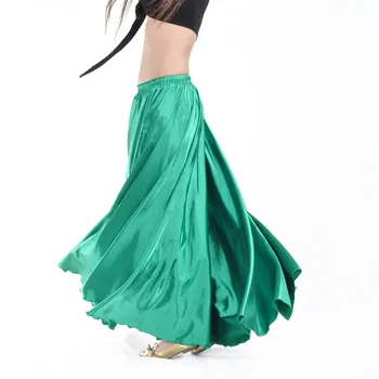 2020. aasta Uues Stiilis kõhutants Läikiv Satiin Pikk hispaania Seelik Swing tantsu seelik India Tantsu seelik Päike Seelik 14 värvid