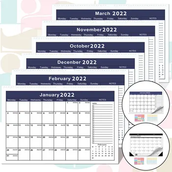 2022 Kalendriaasta iga-Aastase Kava Kalender Tõhus Planeerimine Seinale paigaldatud Kalendri Kleebis Dots Vastupidav Tuba, Asukoht Kooli