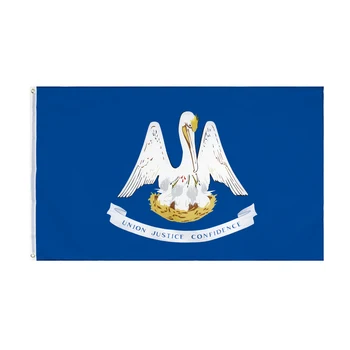 3Jflag 3X5Fts 90X150cm USA Riigi Liidu Justiits Usalduse Louisiana Flag Banner