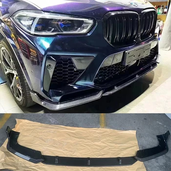 Auto esistange Lip Splitter Difuusor Body Kit Guard Kaitse Tegelik Süsiniku BMW F95 X5M M-tech Kaitseraua 2021 2022