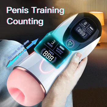 Automaatne Mees Masturbator Cup Imemiseks Vibratsiooni 18+ Suhu Reaalne Vagiina Pocket Pussy Peenise Oraalseksi Masin Mänguasjad Mees Täiskasvanutele
