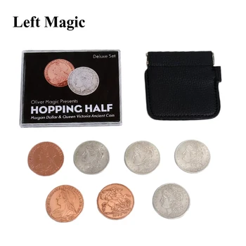 Deluxe Set Hopping Poole (Morgan Dollar ja Kuninganna Victoria Iidse Mündi), mille on esitanud Oliver Magic trikke Münte Ilmumist Vanishing Magia