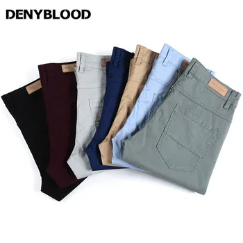 Denyblood Teksad Meeste Vabaaja Püksid püksid meestele trendid toodete riided harjatud püksid Meeste püksid Chinos Püksid MOOD