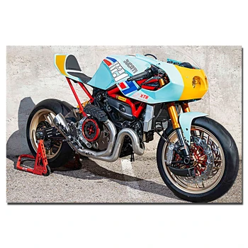 Ducati Monster 821 Pantah Mootorratta Plakat, Lõuend Trükib Maalid Home Decor Seina Art Pilt