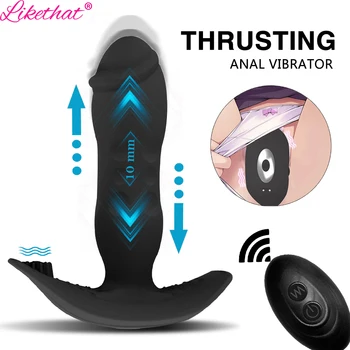 Eesnäärme Massaaž Vajutame anal Vibraator Dildo Naise Kliitori Stimulaator puldiga Butt Plug Vibraatorid Sugu Mänguasi meestele
