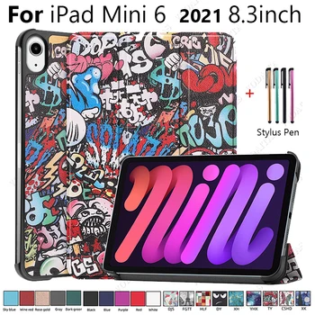 Funda Apple iPad Mini 6 Juhul 2021 8.3 tolline Kaitsev Tagaistme Smart Tableti Kate iPad Mini 6 Mini6 2021 Tableti Kate