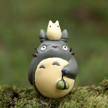 Ghibli Anime Totoro Jicha Riis Matsakas Arvandmed Laua Auto Kaunistused Miyazaki Hayao Mudel Haldjas Aias Miniatuuri Decor Käsitöö Mänguasjad