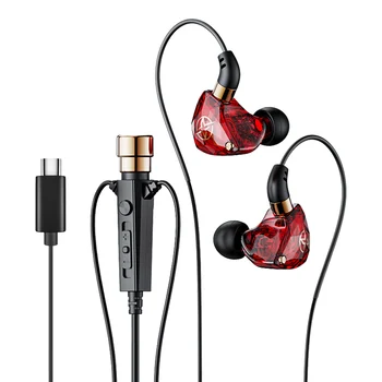 In-Ear USB-C Kõrvaklapid Juhtmega C-Tüüpi Kõrvaklapid Müra Tühistamine Dünaamiline HD Mic In-Ear täiesti uued Kõrvaklapid Peakomplekti Üle Kõrva