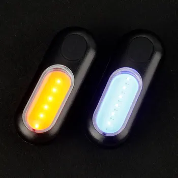 Jalgratas 2 Valguse Värvid 1 Lamp COB LED 5 Režiimid W/ Mode Mälu Sisemine Laetav Li-aku Seatpost ja Vöö Mount