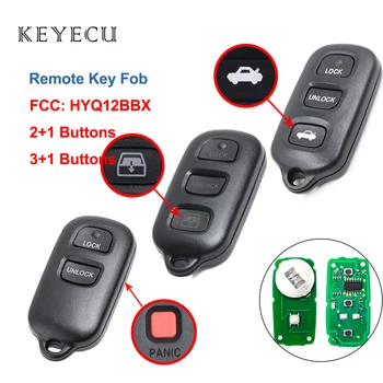 Keyecu Remote Auto võti Fob 3 4 Nupud Toyota Avalon 1998 1999 2000 2001 2002 2003 2004 314.4 Mhz - HYQ12BBX, HYQ12BAN