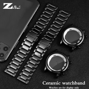 kvaliteetne Keraamiline watchband jaoks AR1507 AR1508 AR1509 Samsung s2 3 4 Huawei GT kella rihm käevõru käepaela 20MM 22MM