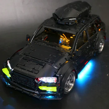 LAOS LED Light Komplekt AudiL RS6 Auto KES Universaal Elektriline puldiga Tarvikud Hoone Plokid, Tellised Mänguasjad