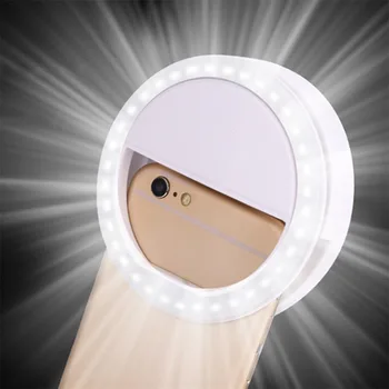 LED Rõngas Flash Universaalne Selfie Kerge Kaasaskantav mobiiltelefon 36 Led Selfie Lambi Valgusvoo Rõngas, Klipp