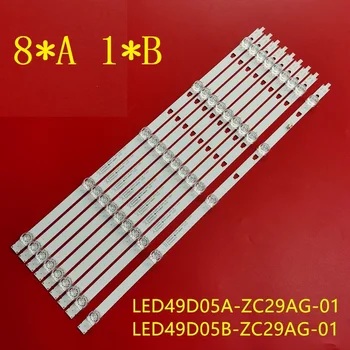 LED-Taustvalgustuse ribad LED49D05A-ZC23AG-03 LS50A51 U50H3 LED49D05B-ZC29AG-01 08 11 V500DJ6-QE1 50C61 LT-49MA875
