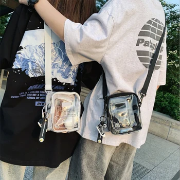 Lihtne, Läbipaistev Pvc Messenger Bag Naine Disainer Tõmblukk Square Naiste õlakott, Fashion Street Messenger Kotid Naiste 2021