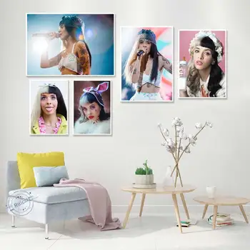 Melanie Martinez Plakat Hot Muusika Laulja Star Art Lõuend Maali Siidist Seina Pilte Kodu Kaunistamiseks quadro cuadros