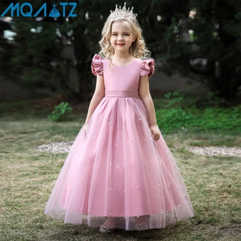 MQATZ 4 14-aastaste Laste Printsess Vibu Sünnipäeva Kõnniteed Pulmas Pruutneitsi Vestidos Suvine Kleit Pikk Kleit Beebi Tüdrukute Riided