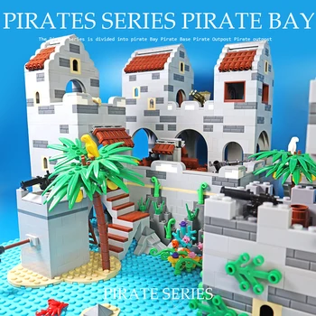 New Island Piraatide Set ehitusplokid KES Mänguasjad Poistele Laste Sünnipäeva Kingitus Ühilduv Tehnilised Linna Tellised Ehitus Tellised