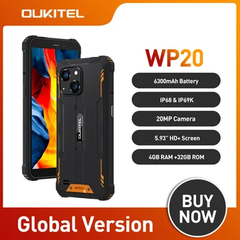 OUKITEL WP20 IP68&IP69K Mobiiltelefoni 4GB 32GB 5.93