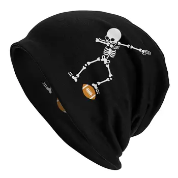 Pep Dabbing Skelett Ragbi Ameerika Jalgpalli Skullies Beanies Müts Goth Street Unisex Mütsid Soe Termilise Elastne Mütsi Kududa Müts