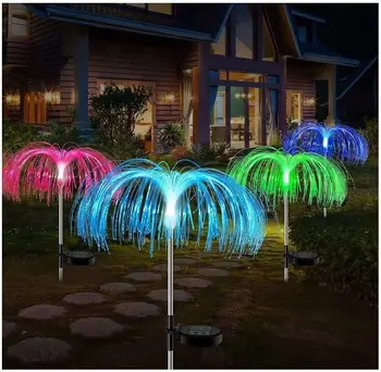 Päikeseenergia Haldjas Aias Kerge Väljas Veekindel Millimallikas 7 Värvi Muuta LED-Valgustus-Terrass Lamp Pulmapidu Jõulud Decor