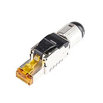 Rj45 Cat7 Täielikult Varjestatud 22-24AWG Ethernet Lan Kaabel Modulaarne Pistikud Korduvkasutatavad 8P8C Valdkonnas Lõpetamise Plug Connector Rj 45