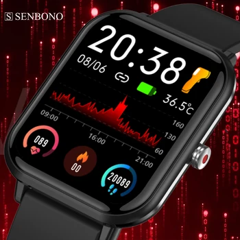 SENBONO Uus 2022 DIY Watch Face Sport Smart Watch Mehed IP68 Veekindel Südame Löögisagedus, vererõhk Naiste Smartwatch Android ja IOS