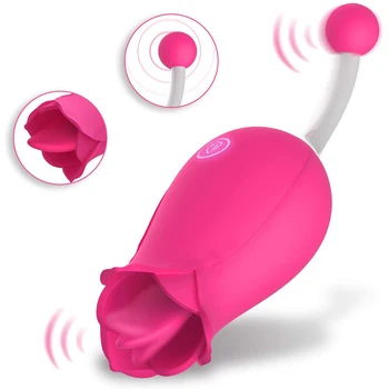 Tougue Köniinsä Kliitori Vibraator Massager G spot Stimulaator Tupe Tiss oraalseksi Mänguasi Naistele Kiire Orgasm Erotic Tõusis Stiil