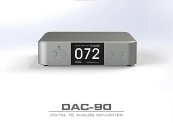 Uus DAC90 täielikult tasakaalustatud USB/optical/coaxial/Bluetooth DAC-digital dekooder AK4490 toetab DSD kaugjuhtimispult ekraan