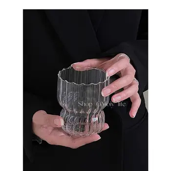 Vertikaalne Tera Klaas Kohvi Tassi Latte Tassi Mahla Tassi Piima Tassi Läbipaistev Vesi Cup Armas Klaas Tass Klaasist Joomine