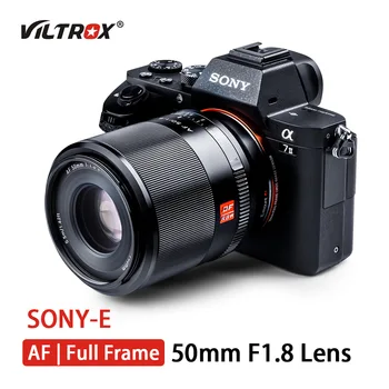 Viltrox 50mm F1.8 täiskaadri Objektiiv AF Peaminister Portree Objektiiv autofookusega Kaamera Len Sony E mount Kaamerad A7R A7RIII A7R4 A9 A6300