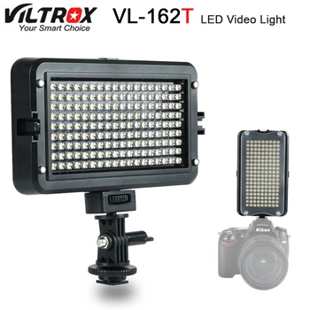 Viltrox VL-162T Kaamera, LED Video Valgus, LCD Paneel 3300K-5600K Bi-Color Juhitava Canon Nikon Sony DSLR fotograafia Videokaamera